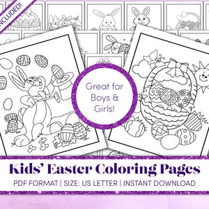 Easter Coloring Pages | Easter Coloring Sheets | Easter Coloring Pages for Kids | Easter Coloring Page | Easter Classroom Activity | PDF