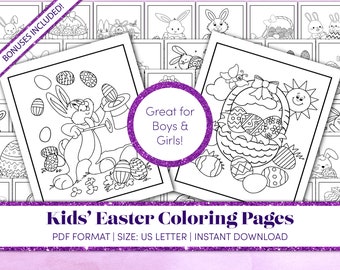 Easter Coloring Pages | Easter Coloring Sheets | Easter Coloring Pages for Kids | Easter Coloring Page | Easter Classroom Activity | PDF
