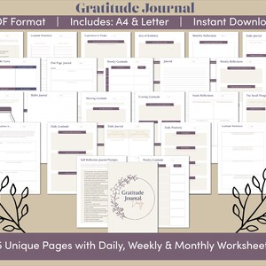 Gratitude Journal | Daily Gratitude Journal | Gratitude | Happiness Journal | Positivity Planner | Self Care Journal | Mindfulness Diary
