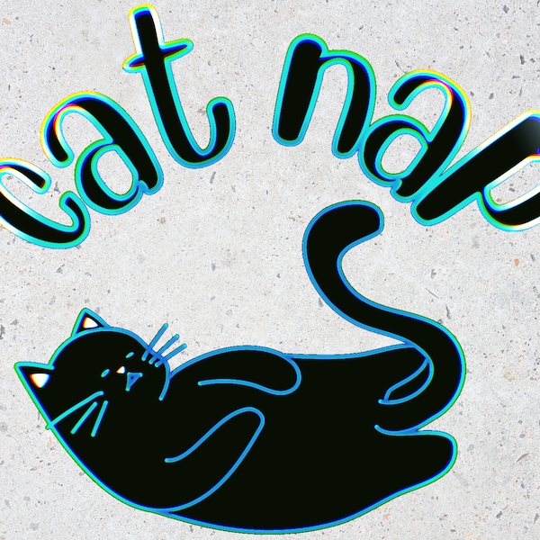 Cat Nap Svg - Etsy