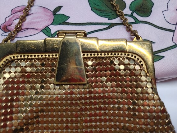 1940s Whiting & Davis Gold Mesh Purse - image 7