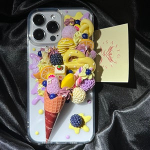 Raspberry Ice Cream Inspired Decoden Phone Case For All Brand