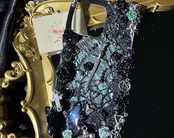 Darker Green Gothic Decoden Phone Case For All Brand