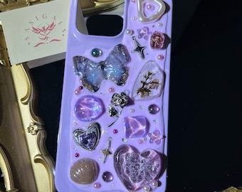 Violets And Butterfly Mosaic Phone Case For All Brand