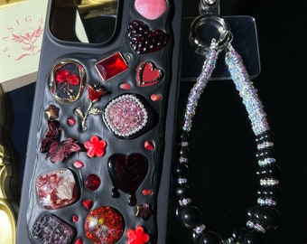 Red Goth Shell Mosaic Phone Case For All Brand