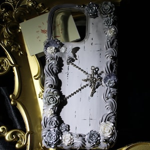 Grijs Cross Decoden-telefoonhoesje voor alle merken