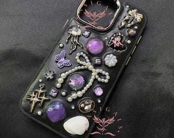 Coquette Jellyfish Lady Shell Mosaic Phone Case For All Brand