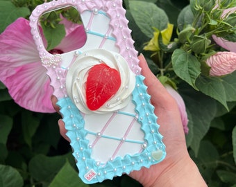 Strawberry Cream Cake Decoden Phone Case For All Brand