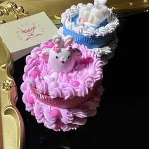 Customizable Cute Bunny Fake Cake Decoden Grinder