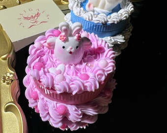 Molinillo decodificador de pastel falso de conejito lindo personalizable