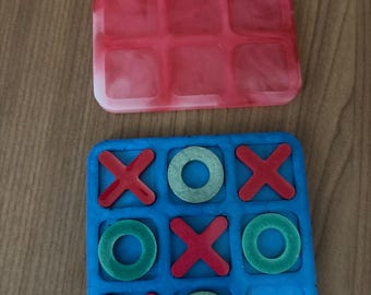 Custom Handmade Resin Tic - Tac - Toe Game