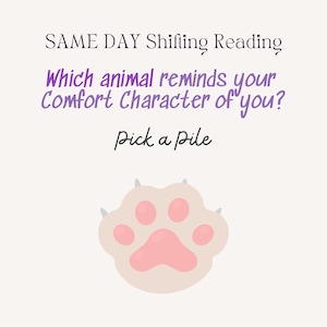 SAME DAY Which animal reminds your Comfort Character of you, Desired Reality S/O Reading, Reality Shifting