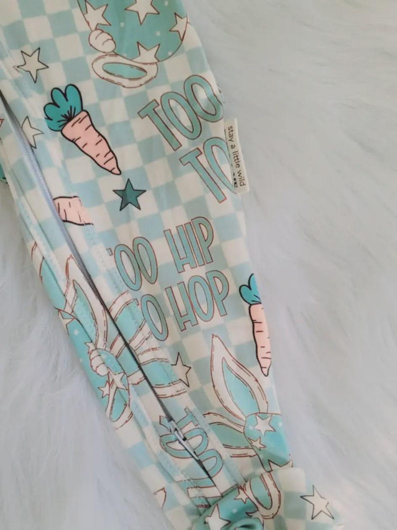 Charming Baby Boy Easter Bunny Sleepers crafted from soft, comfortable material for infants and toddlers. Perfect Soft Infant Spring Pajamas for Newborns Toddlers and Holiday Photos, creating the cutest Cute Bunny Outfit Ideas for Easter festivities.