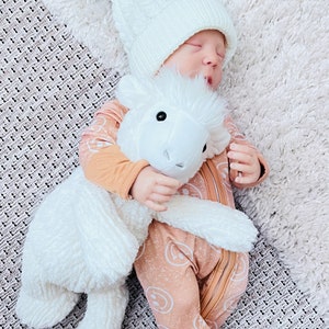 Baby Girls Tan Happy Faces Coordinating Colors Bamboo Zippies | Newborn Hospital Outfit | Baby coming home outfit | Infant Bamboo Sleeper