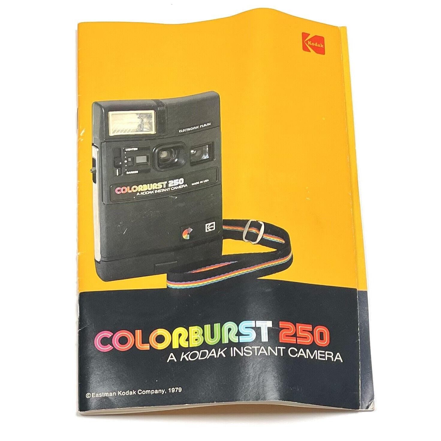 VTG 1979 Eastman KODAK COLORBURST 250 Instant Camera Instruction
