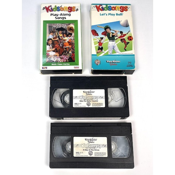 Lot 4 Kidsongs VHS Day at the Circus Roller Coaster Play