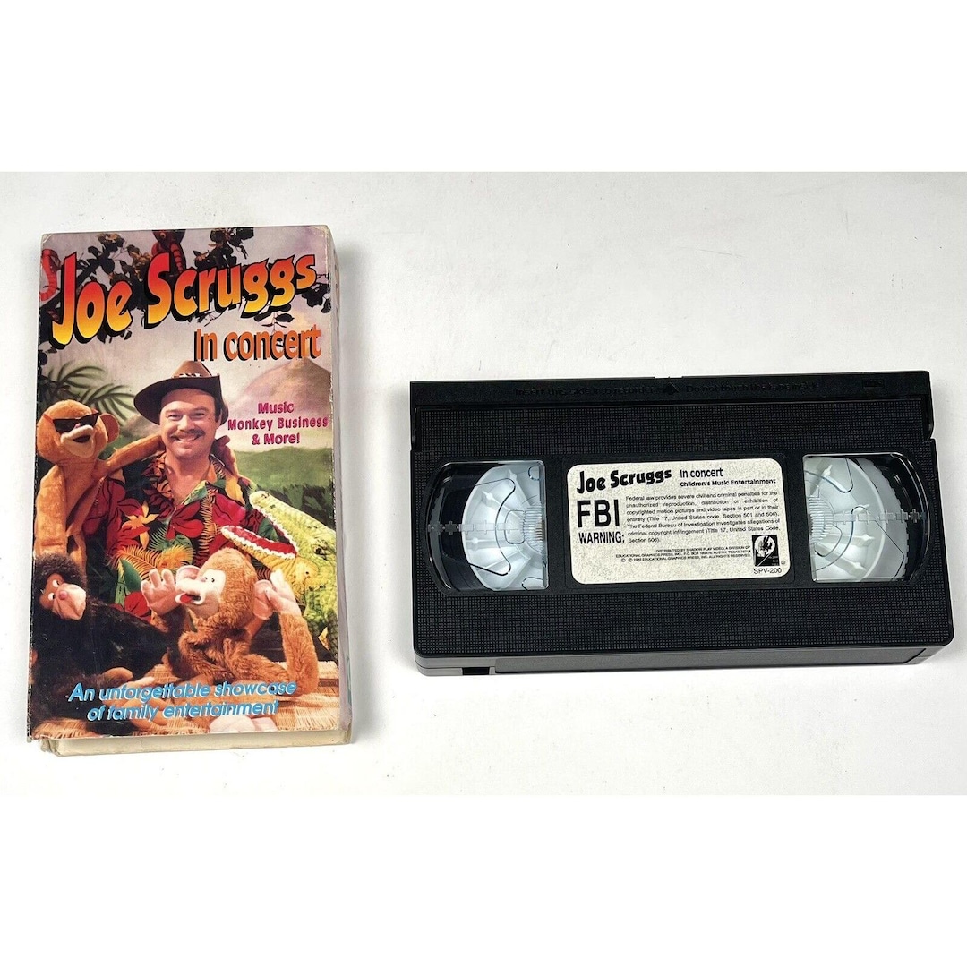 Joe Scruggs in Concert: Music Monkey Business & More! (VHS, 1992