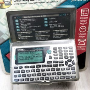 Vintage Casio B.O.S.S. 64KB Business Organizer Scheduling System PDA SF-4700C GD-L