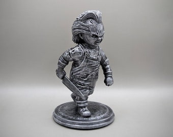 Chucky Figure, Childs Play 3D Printed Horror Gift, Chucky statue figure