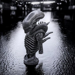 Xenomorph Büste | Alien 3D gedruckte Statue Figur, Gamer Geschenk, Spielzimmer und Wohnkultur Harz 3D Druck Kunst
