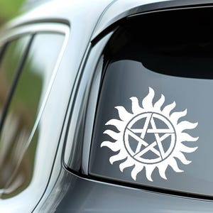 Supernatural TV Show Logo Car Decal | Vinyl Sticker for Car, Laptop, or Window