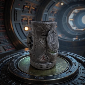 Predator Mug | 3d printed can holder, movie prop, home desk shelf or office decor art, Gamer gift
