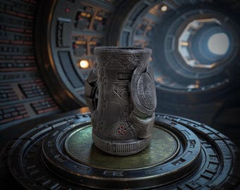 Predator Mug | 3d printed can holder, movie prop, home desk shelf or office decor art, Gamer gift