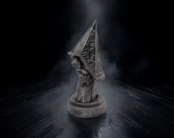 Pyramid Head Bust | Silent Hill Statue | Horror Collectible | Hand Painted