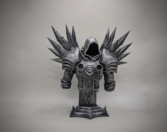 Tyrael Bust | Diablo 3d printed figure statue, home decor for gaming room, gamer gift art 3d print