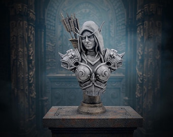 Sylvanas Windrunner Bust World of Warcraft Resin Statue