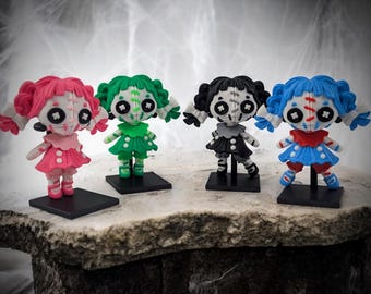 Mini Creepy Doll Toy Fidgets | Gothic Creepy Decor | Weird Horror Fidget Toy