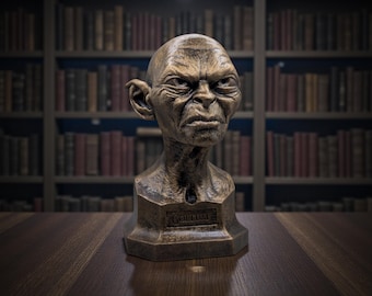 Gollum Bust | Lord of the rings Statue | 3D Printed Bust