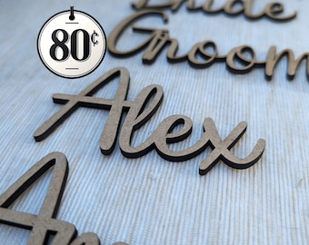 MDF Name Signs | Wedding place names | Table decorations | Special Event Keepsakes