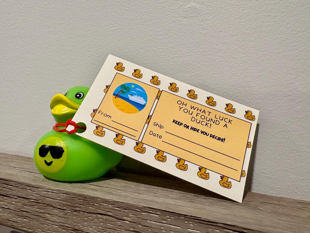 Cruising Duck Tags - Etsy