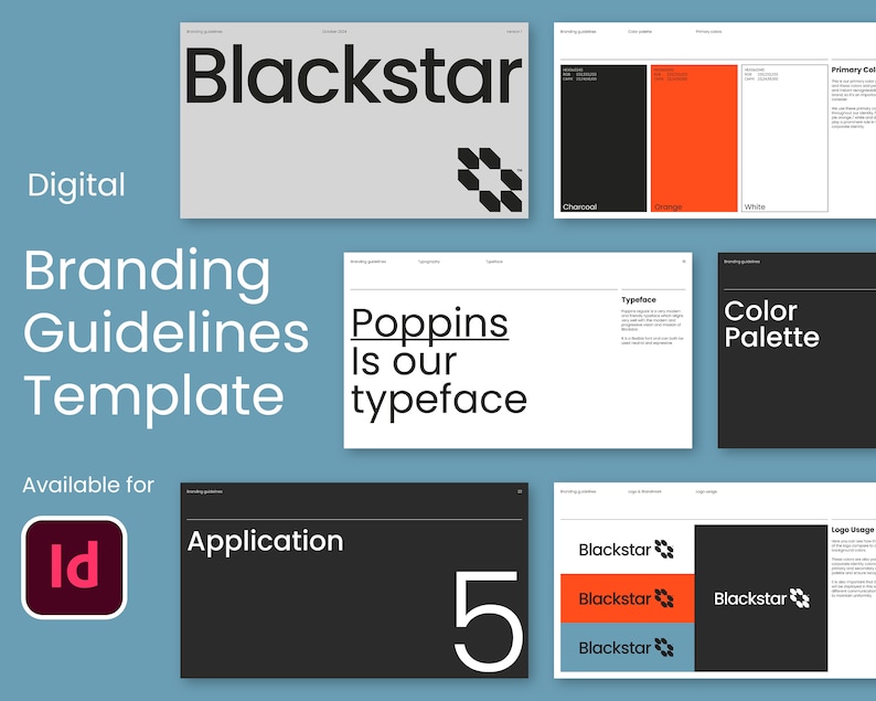 The Brand Guidelines Template | Adobe Indesign Template | Brand ...
