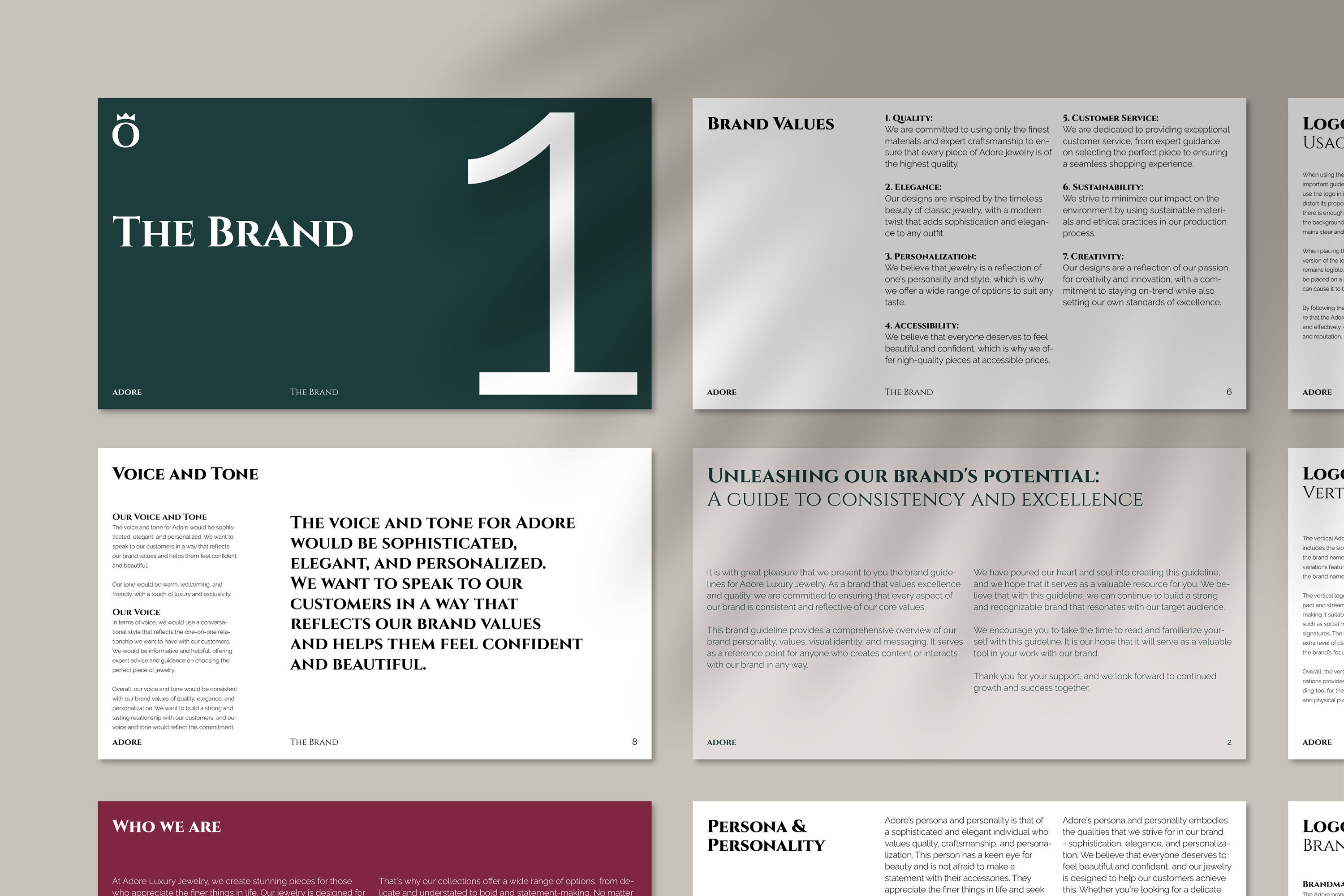 Brand Guidelines Template | Adobe Indesign Template | Brand Style Guide ...