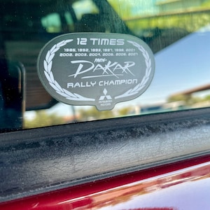 12 Times Rally Champion Mitsubishi Montero/Pajero Updated OEM Decal Sticker