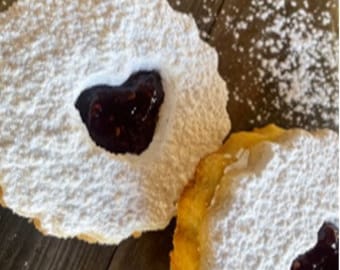 Linzer Jam Cookies (Scallop Circle Shape)