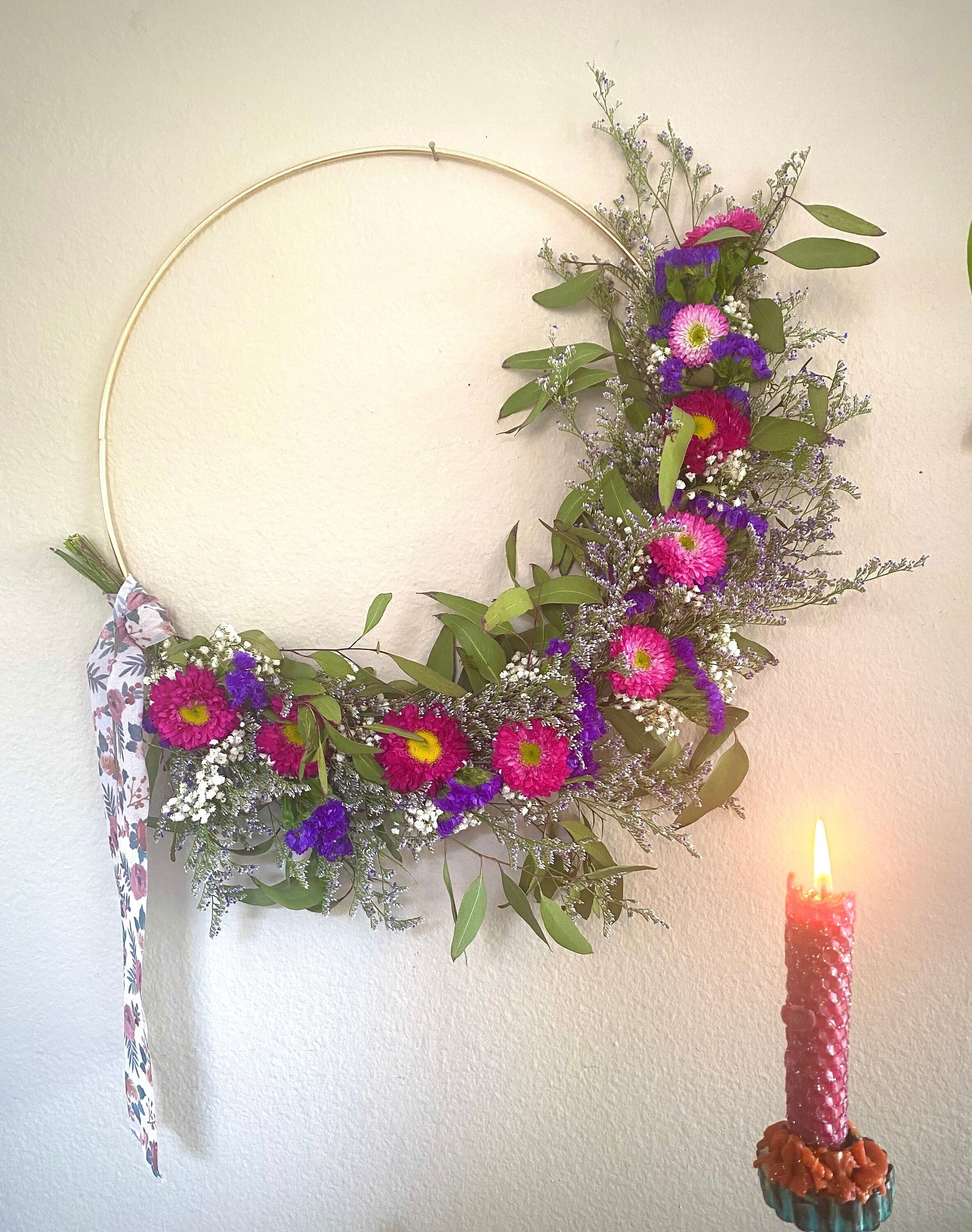 dried lavender garden wreath- 19-20 Best seller! Summer decor