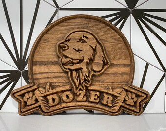 Custom Wood Dog Sign