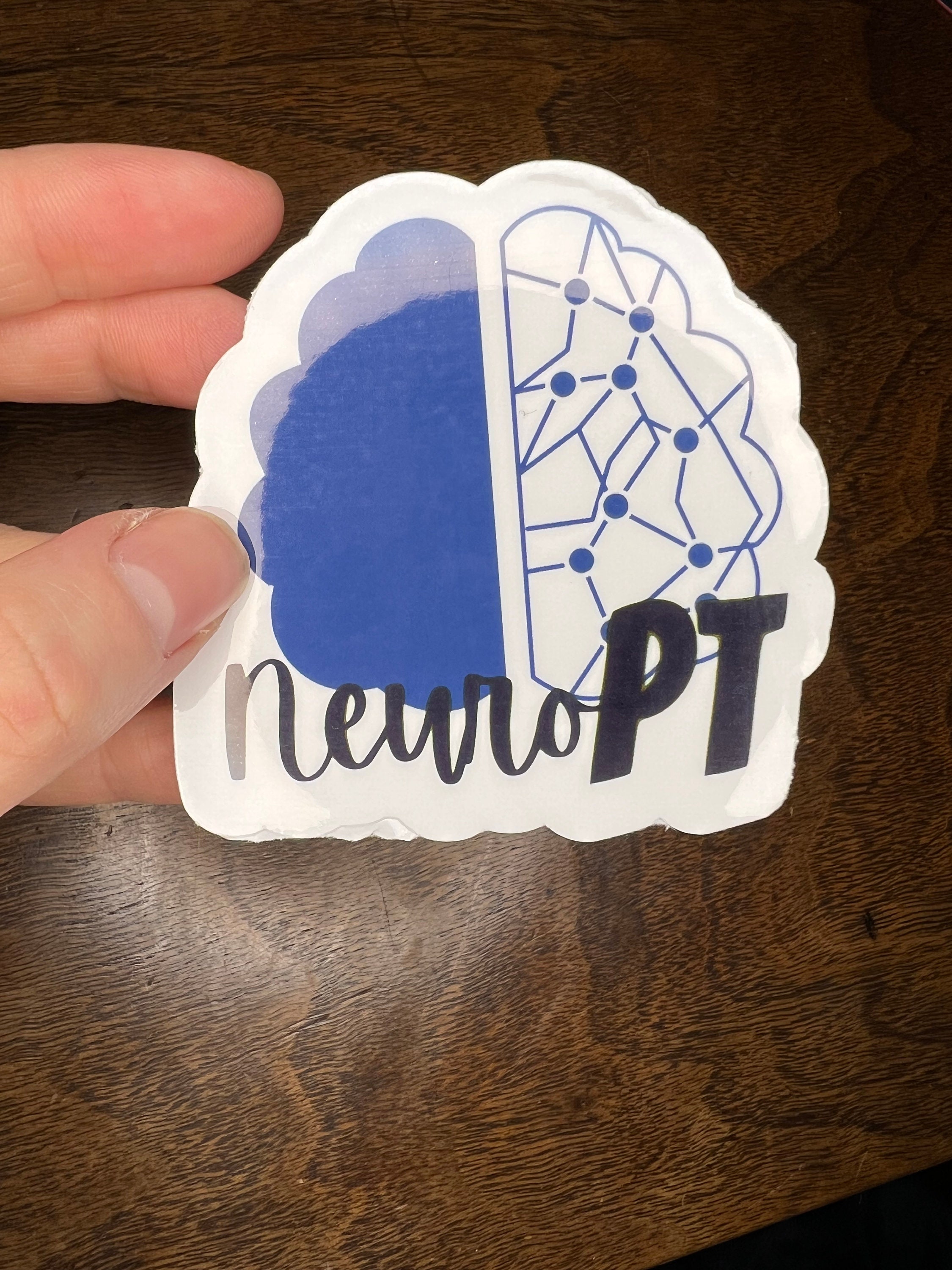 Physical Therapy Sticker | Neuro PT Sticker | Floral Brain Physical ...