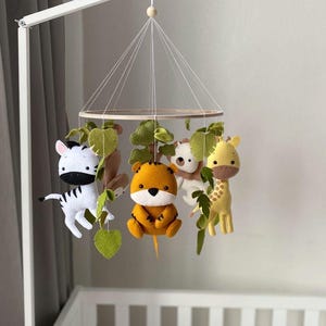Safari Tiere Kinderzimmer Giraffe mobile Löwe-mobile Tiger-mobile Elefantenmobile Elefanten-mobile Zebra-mobile Giraffe Kinderzimmer Tiger-Kinderzimmer Löwe-Kinderzimmer-Dekor