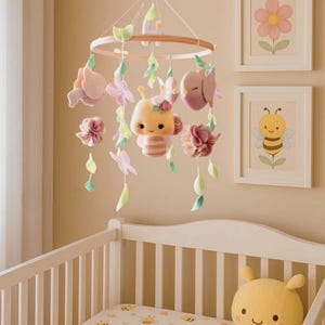 Biene, Biene und Vögel, mobile Kinderzimmer Baby Mädchen Biene-Baby-Dusche-Kinderzimmer-Dekor Biene Baby-Geschenk Vögel Baby-Dusche-Kinderzimmer Dekor Biene und Vogel Thema