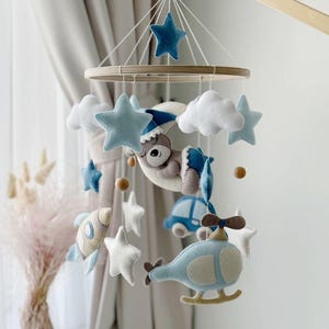 Mobilny Miś Teddy, samochód do pokoju dziecięcego, mobilny rakieta, mobilny samolot, mobilny helikopter, mobilny miś, prezent na babyshower, prezent dla noworodka, zabawka miś