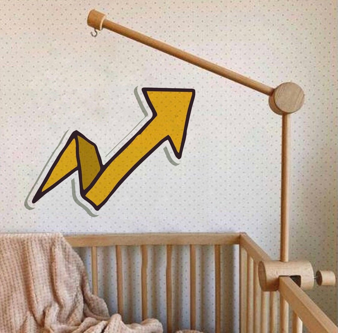 Baby Bed Holder,crib Bed Wooden Mobile Arm for Baby Mobile,baby Mobile Holder,fox Mobile,bear