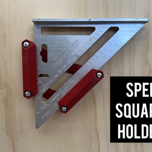 Quick Access Universal Speed Square Holder - Wall Mounted