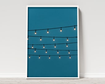 Night Lights | Art Poster Print Architecture Printable Wall Art | DIGITAL DOWNLOAD