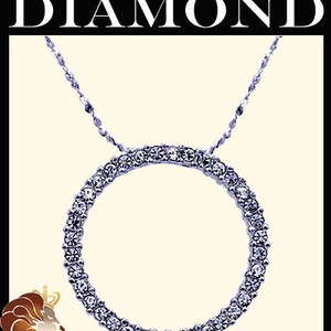 Solitaire Pendant with 18&#39;&#39; Chain 18K Gold on Silver, CZ Diamond Great for Everyday! Perfect Gift