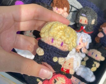 Toge  Inumaki Amigurumi Keychain – JJK Crochet Mini Doll • Jujutsu Kaisen Keychain • Anime Bag Charm • Handmade Chibi Plush