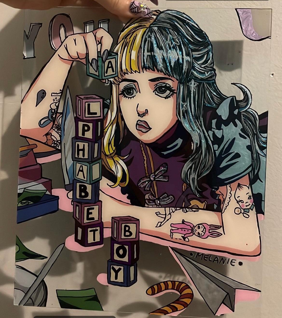 Melanie Martinez - Glass painting